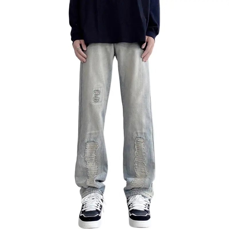HKRXEC Jeans Men Blue-1