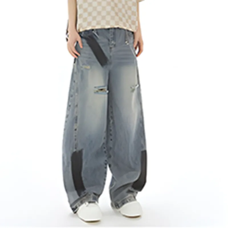 HKRXEC Jeans Men Blue-6