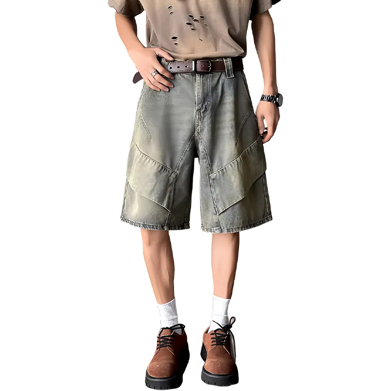 HKRXEC Denim Shorts Men-3