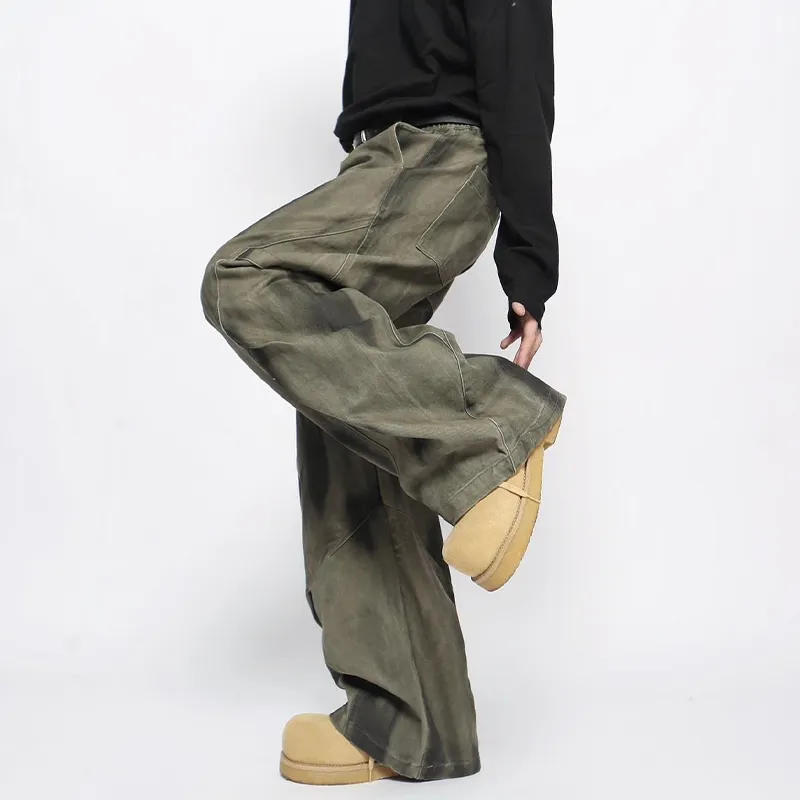 HKRXEC Jeans Men Green-5
