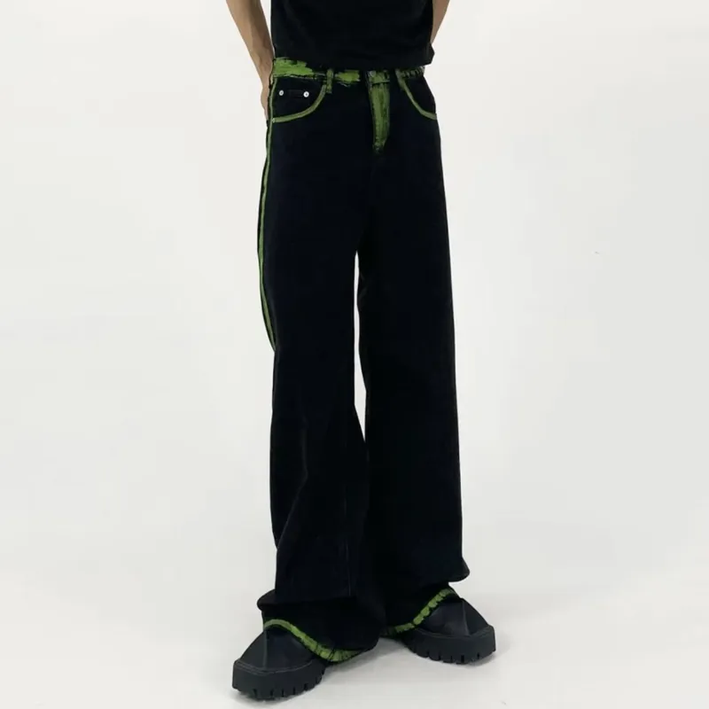 HKRXEC Jeans Men Green-1