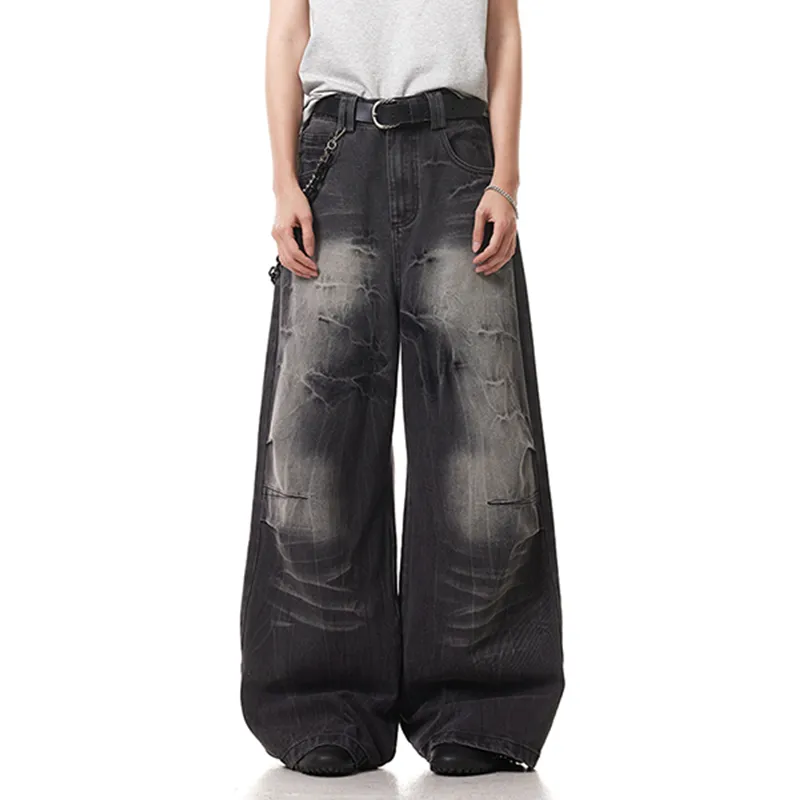 HKRXEC Jeans Men Black-5