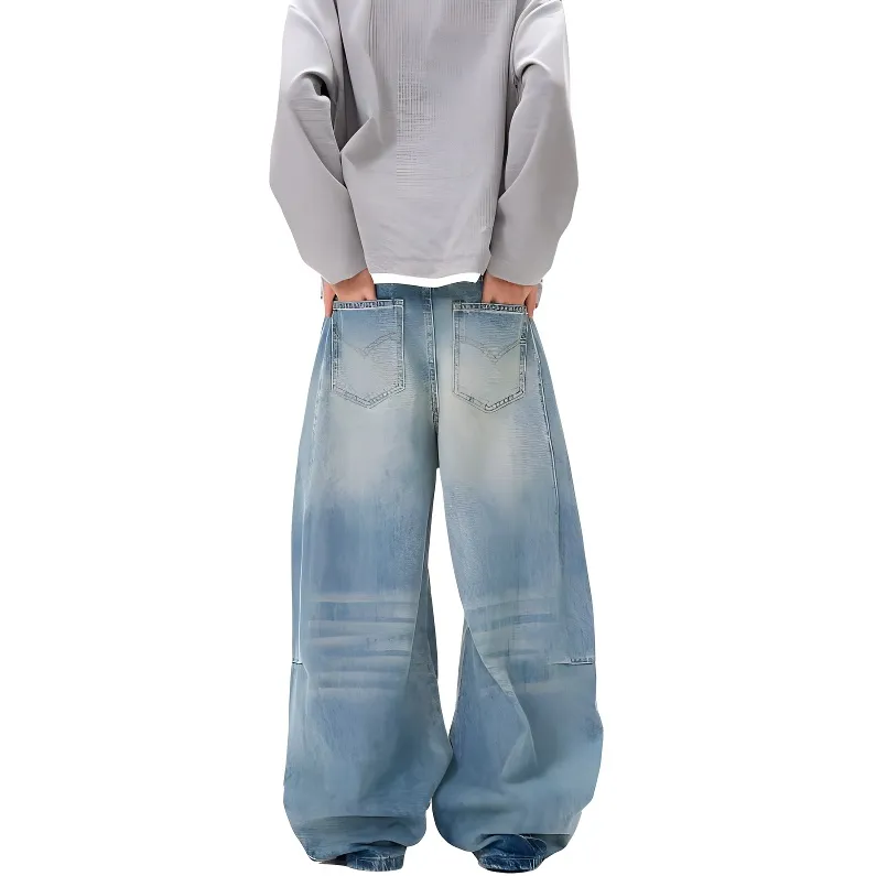 HKRXEC Jeans Men Blue-2