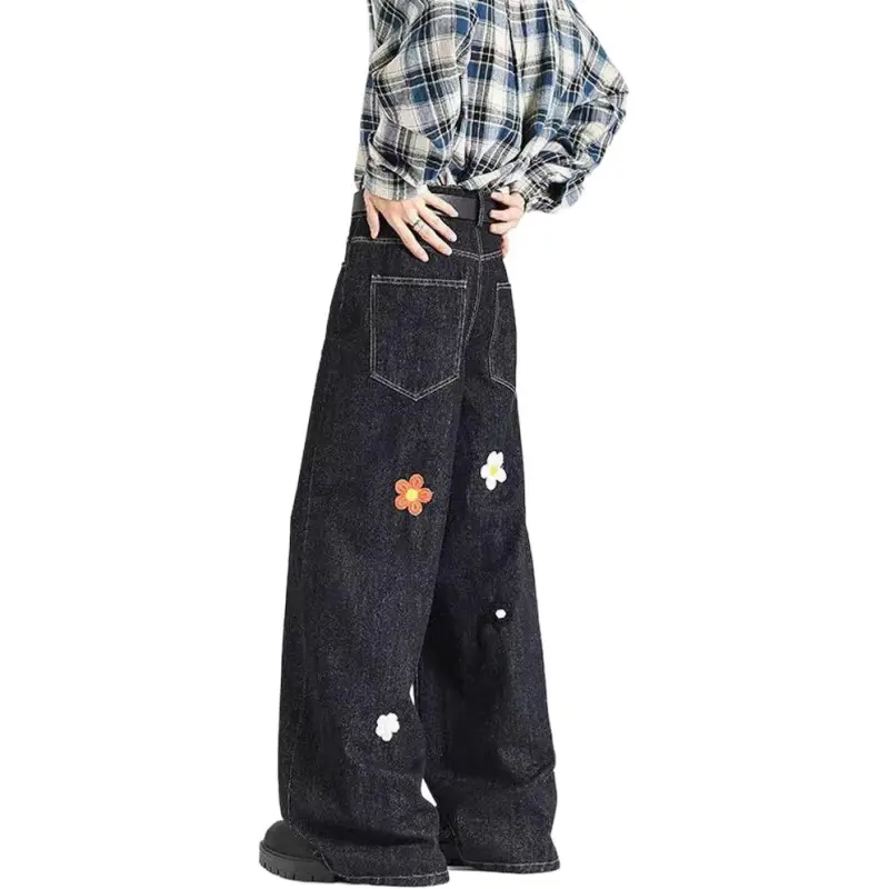 HKRXEC Jeans Men Black-2