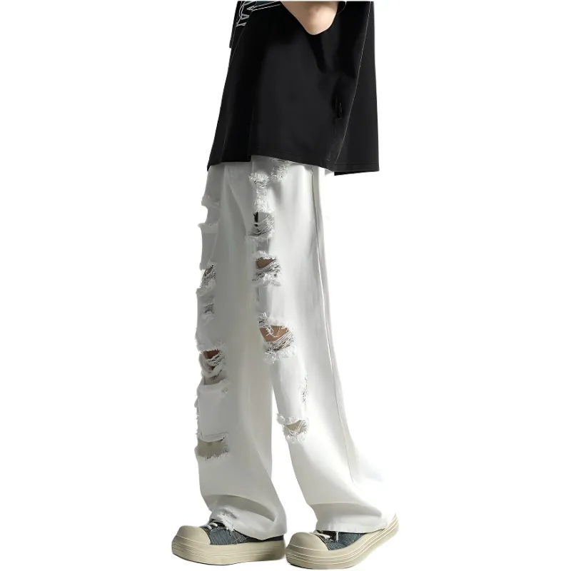 HKRXEC Jeans Men White-3
