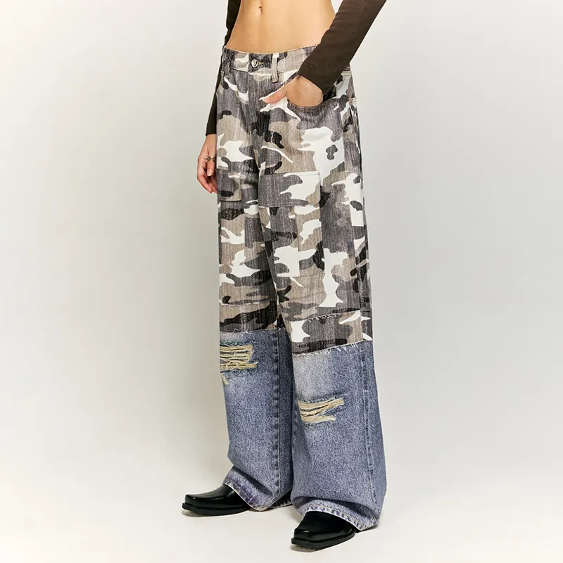 HKRXEC Jeans Unisex Image Color-2