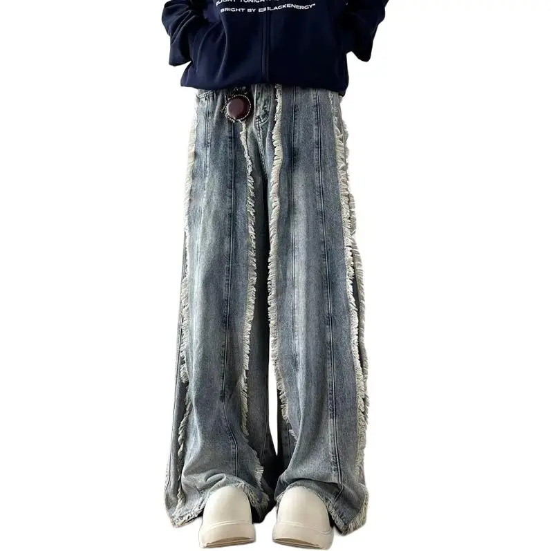 HKRXEC Jeans Men Light Blue-1