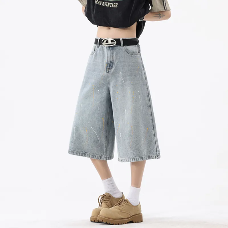 HKRXEC Denim Shorts Men-3