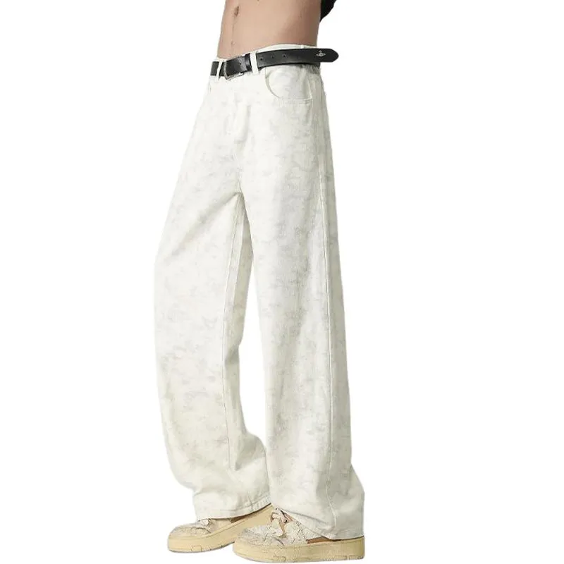 HKRXEC Jeans Men White-6
