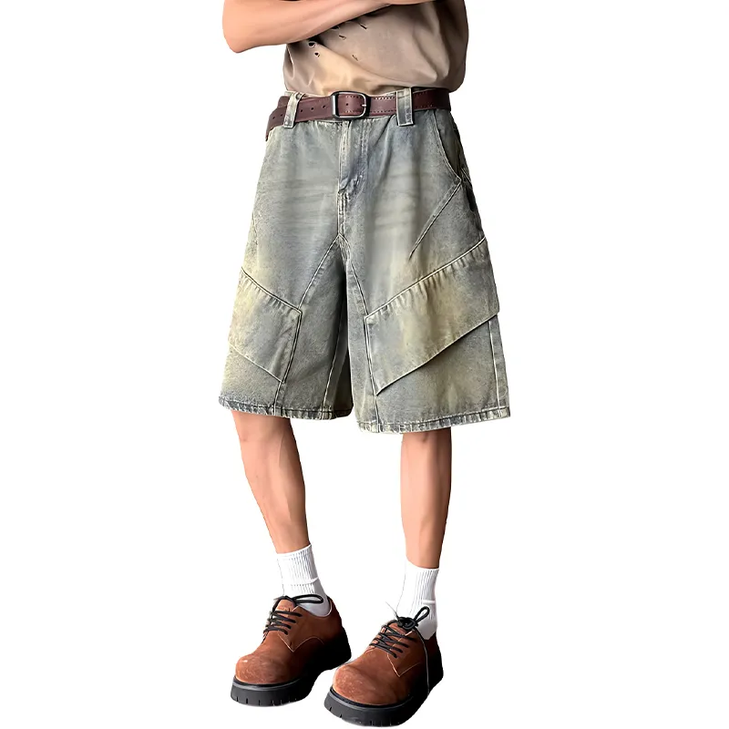HKRXEC Denim Shorts Men-5