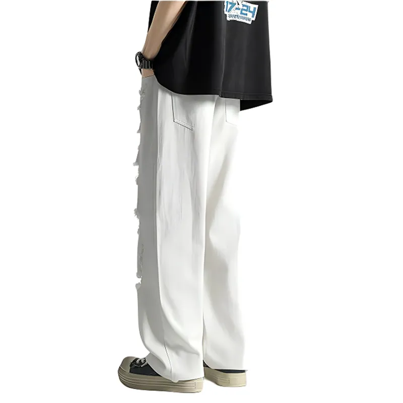 HKRXEC Jeans Men White-2