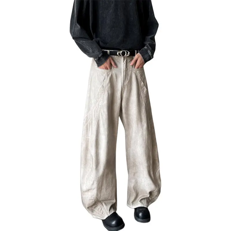 HKRXEC Jeans Men Dirty White-1