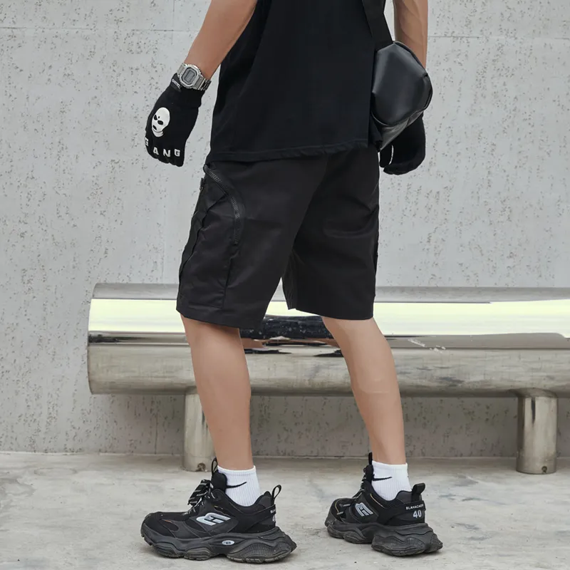 HKRXEC Cargo Shorts Unisex Black-5