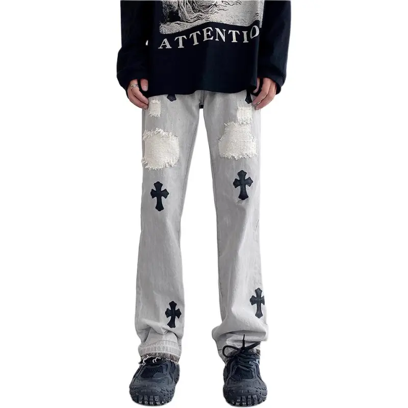 HKRXEC Jeans Men Concrete Gray-3