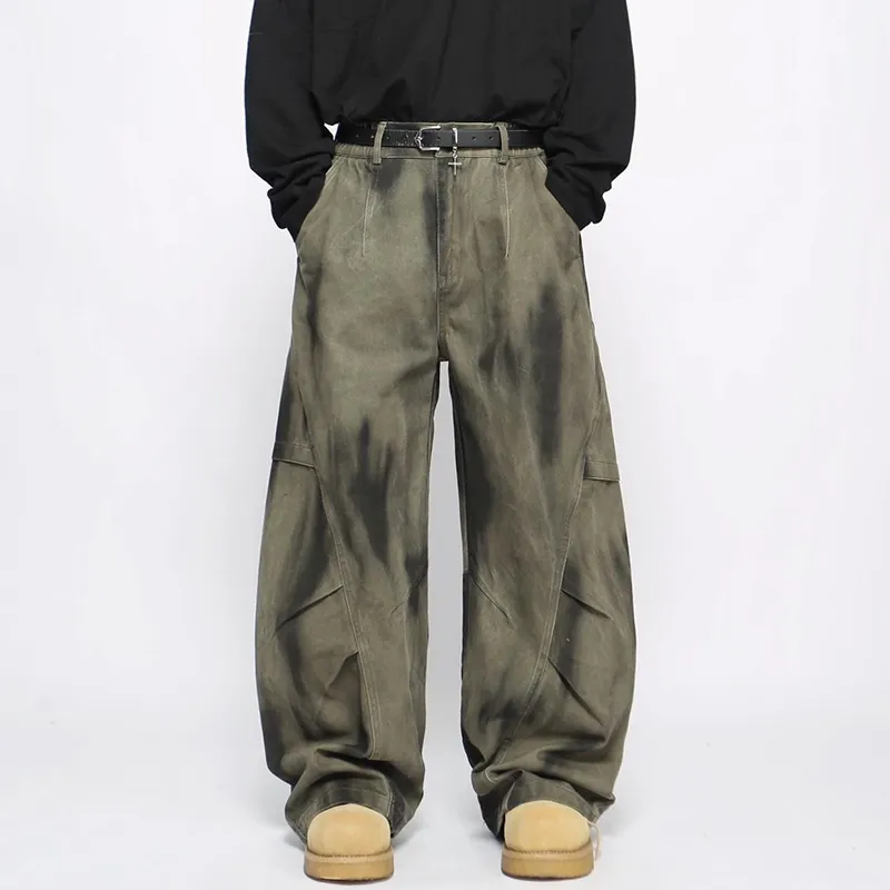 HKRXEC Jeans Men Green-2