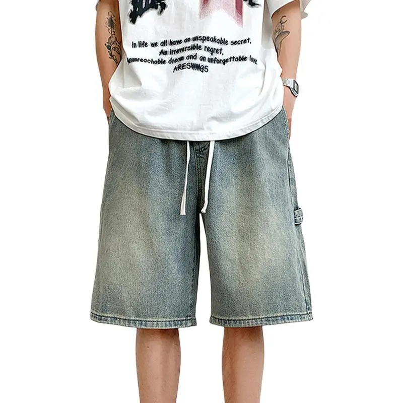 HKRXEC Denim Shorts Men-7