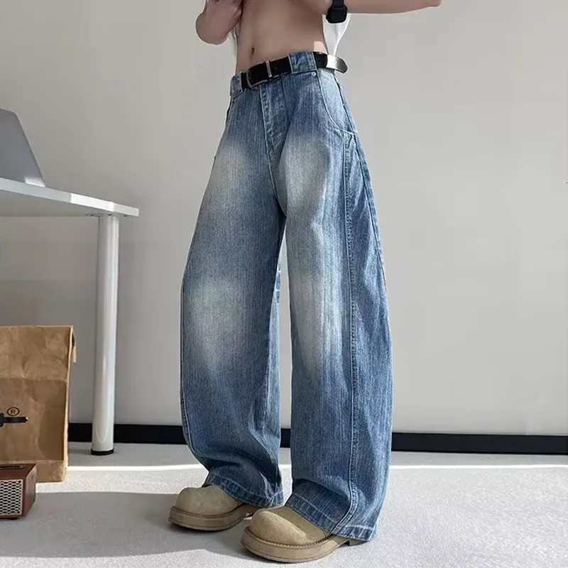 HKRXEC Jeans Men Blue-3
