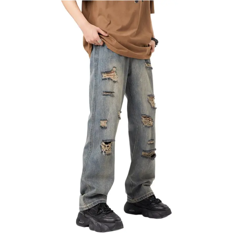 HKRXEC Jeans Men Blue-6