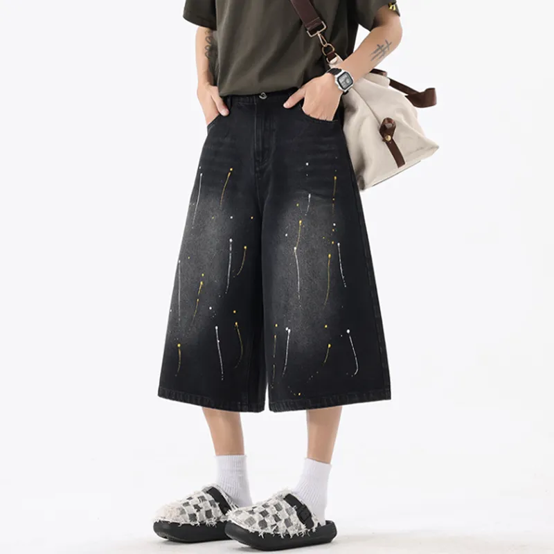 HKRXEC Denim Shorts Men-10