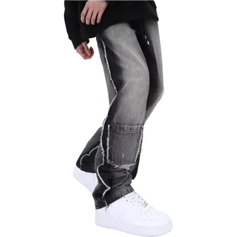 HKRXEC Jeans Men Black-5