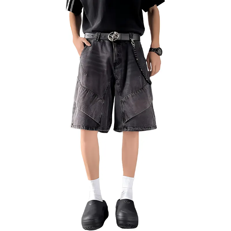 HKRXEC Denim Shorts Men-7