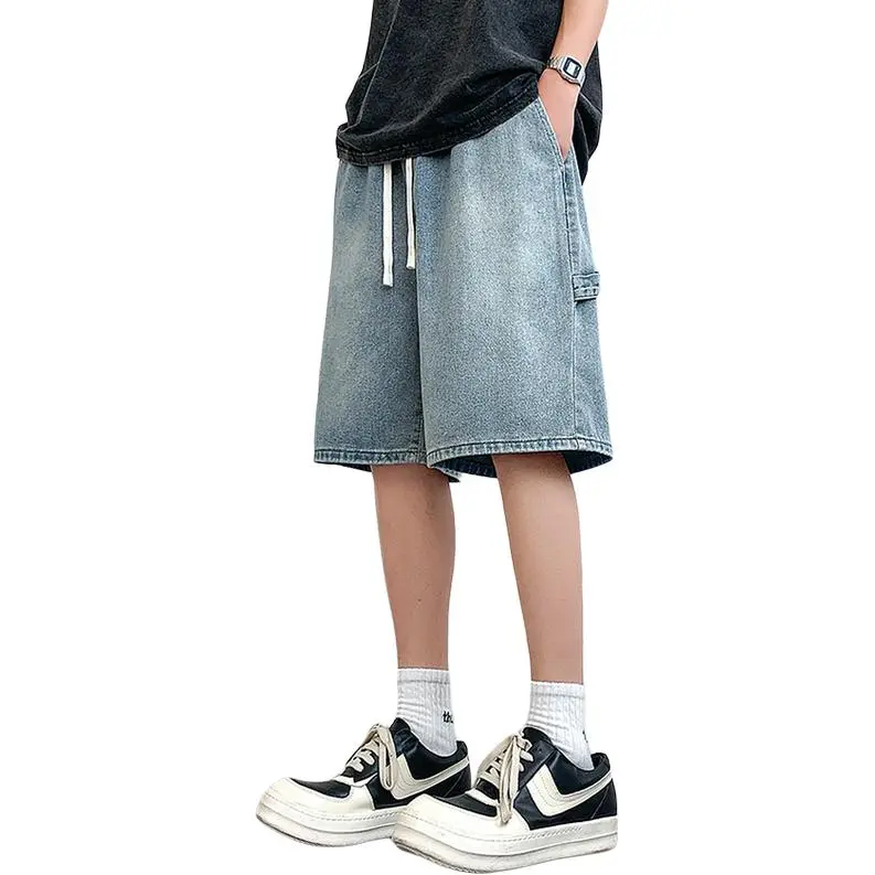 HKRXEC Denim Shorts Men-4