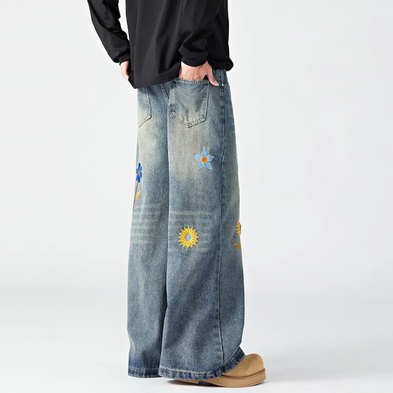 HKRXEC Jeans Men Blue-2