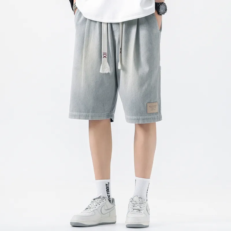 HKRXEC Denim Shorts Unisex-4