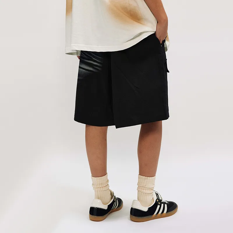 HKRXEC Casual Shorts Unisex Black-7