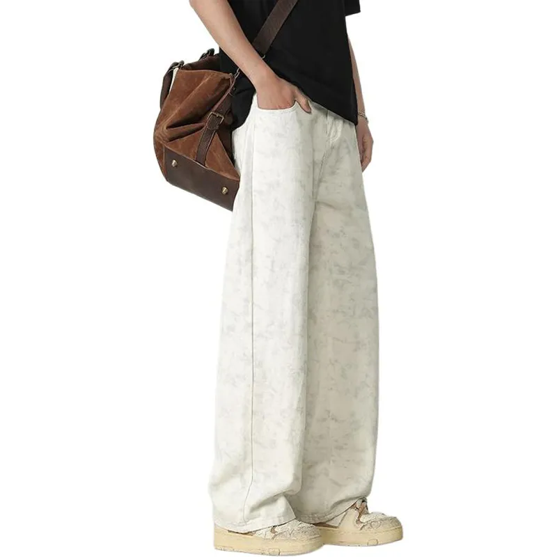 HKRXEC Jeans Men White-4