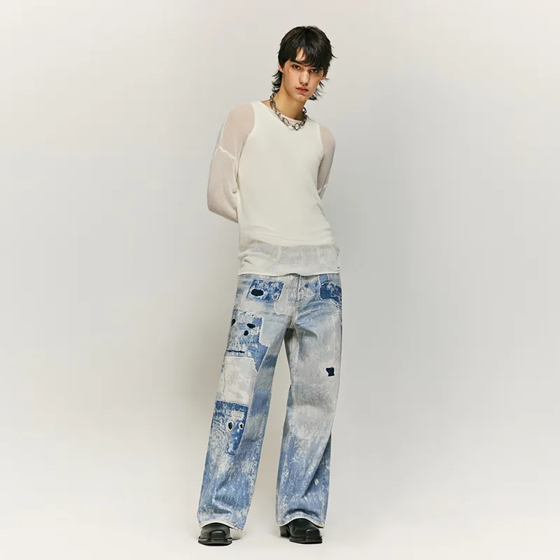 HKRXEC Jeans Unisex Image Color-6