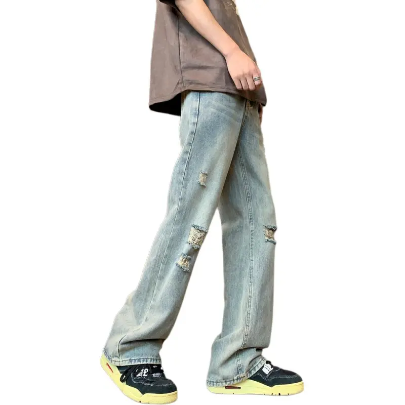 HKRXEC Jeans Men Blue-3
