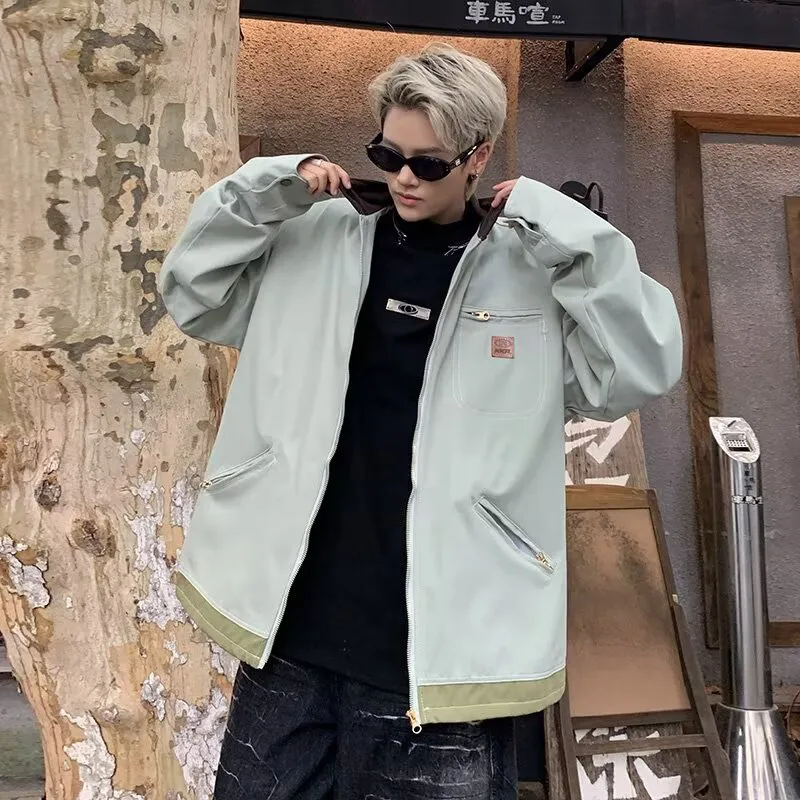 HKRXEC Jackets Men Green-5