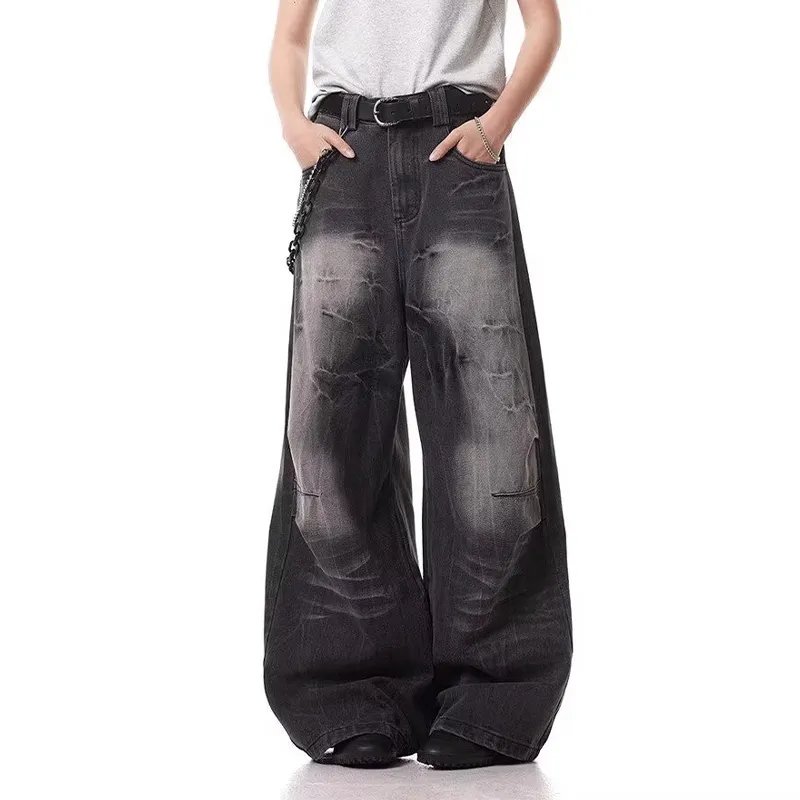 HKRXEC Jeans Men Black-4