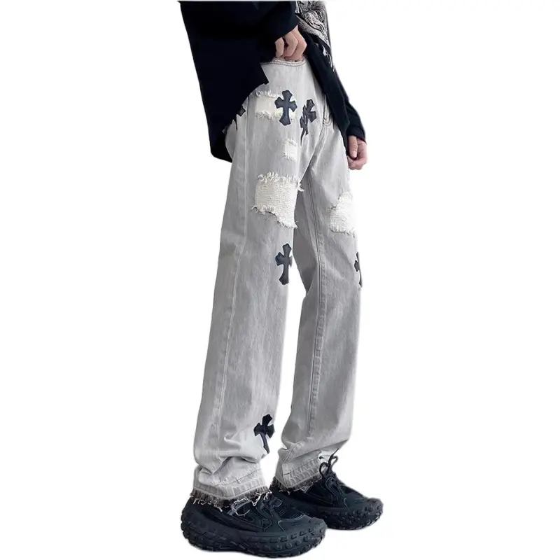 HKRXEC Jeans Men Concrete Gray-2