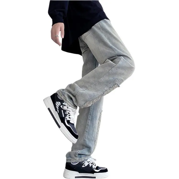 HKRXEC Jeans Men Blue-5