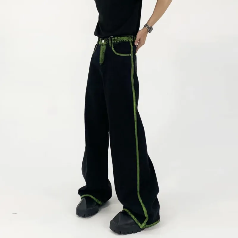 HKRXEC Jeans Men Green-5