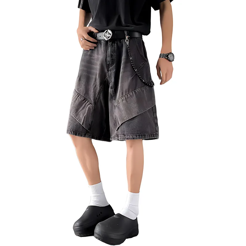 HKRXEC Denim Shorts Men-10