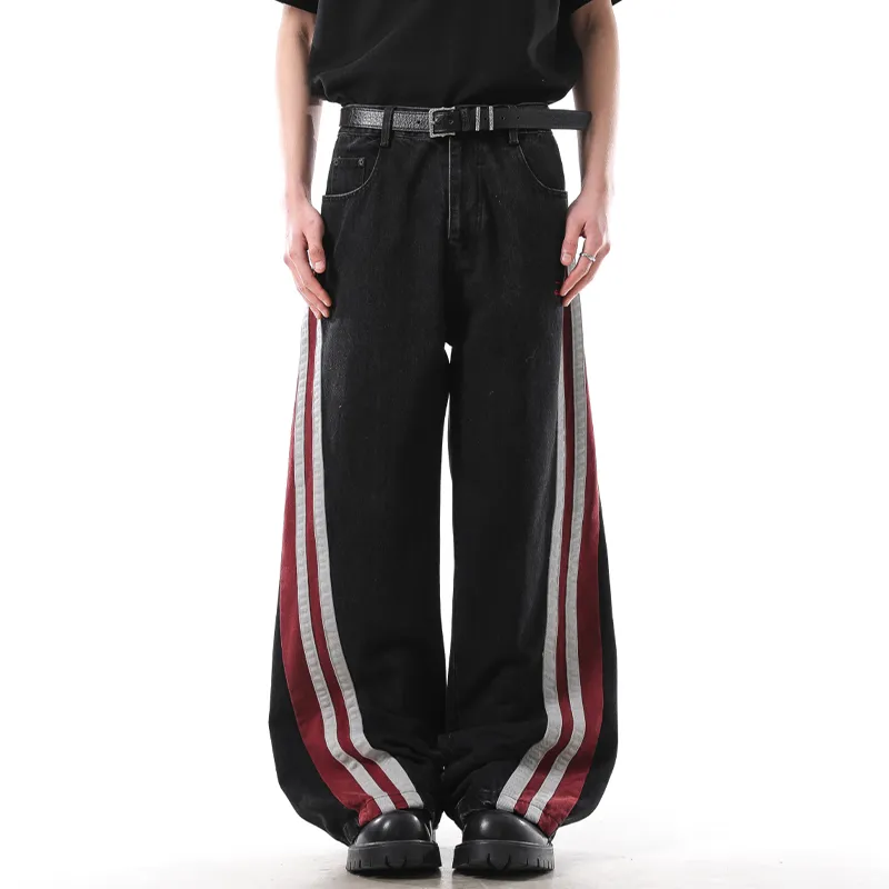 HKRXEC Jeans Men Black-2