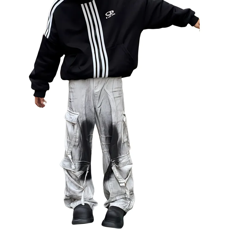 HKRXEC Jeans Men White-5