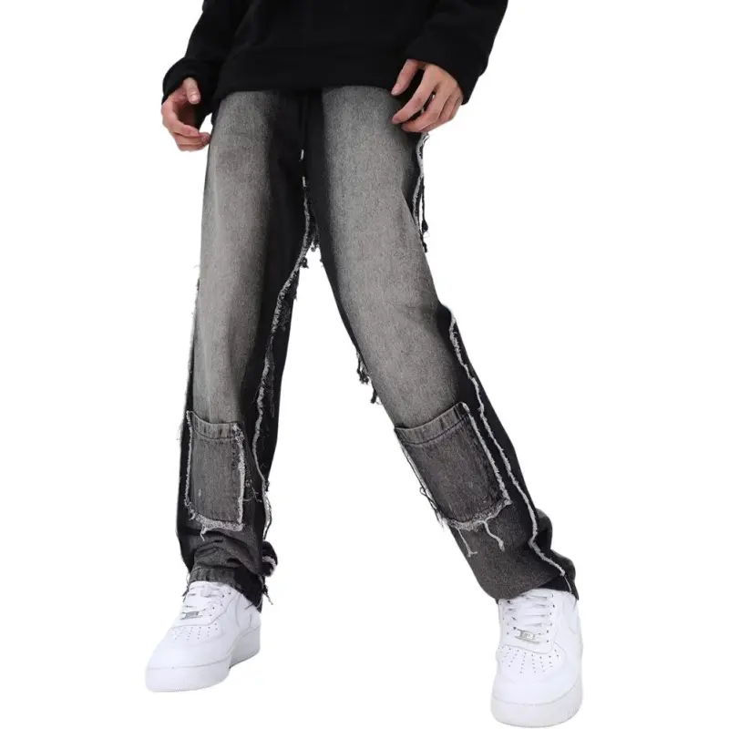 HKRXEC Jeans Men Black-1