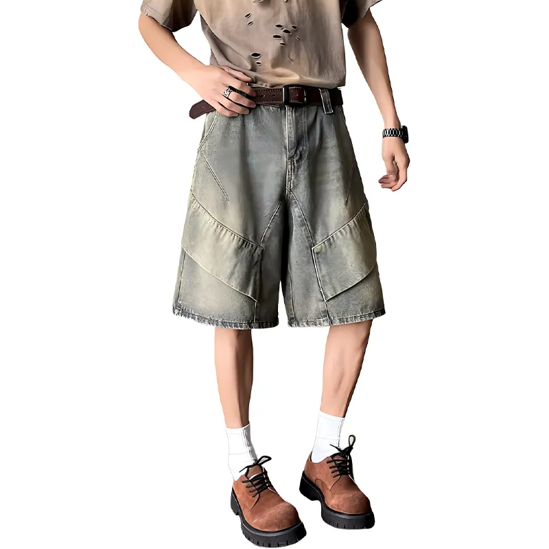 HKRXEC Denim Shorts Men-4