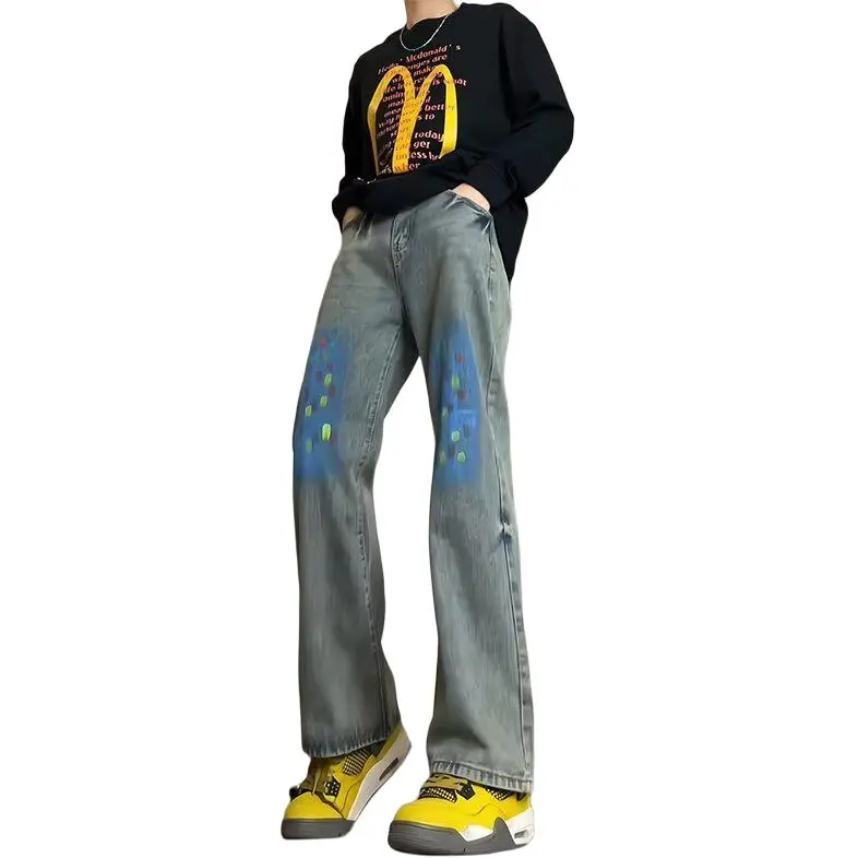 HKRXEC Jeans Men Light Blue-5