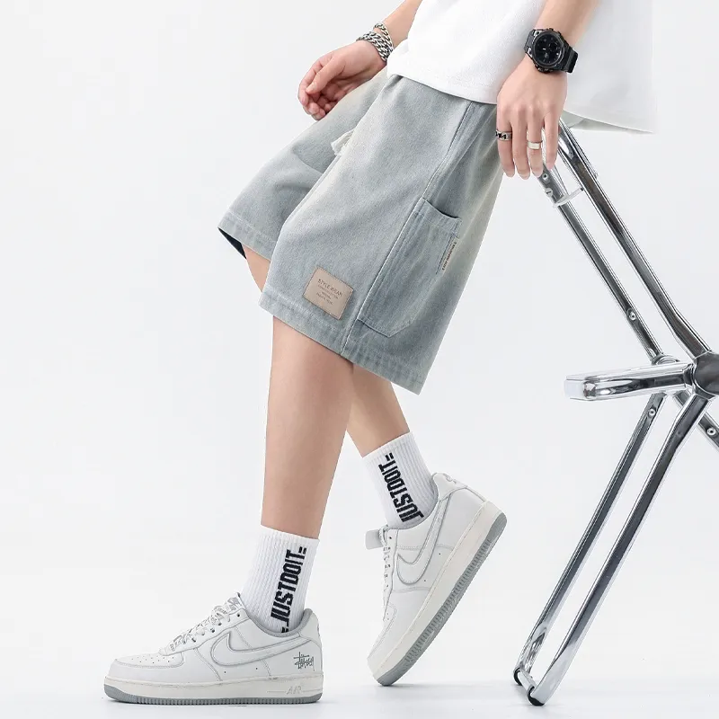 HKRXEC Denim Shorts Unisex-6