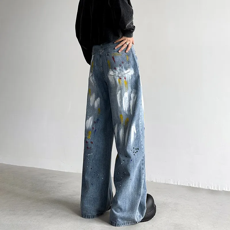 HKRXEC Jeans Men Blue-3