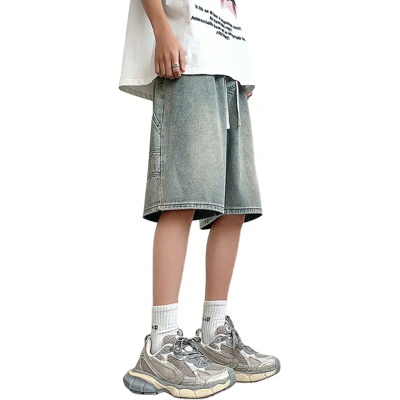 HKRXEC Denim Shorts Men-10