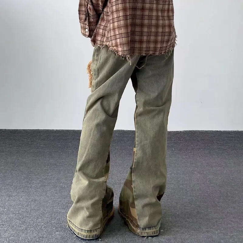 HKRXEC Jeans Men Yellow Mud-2