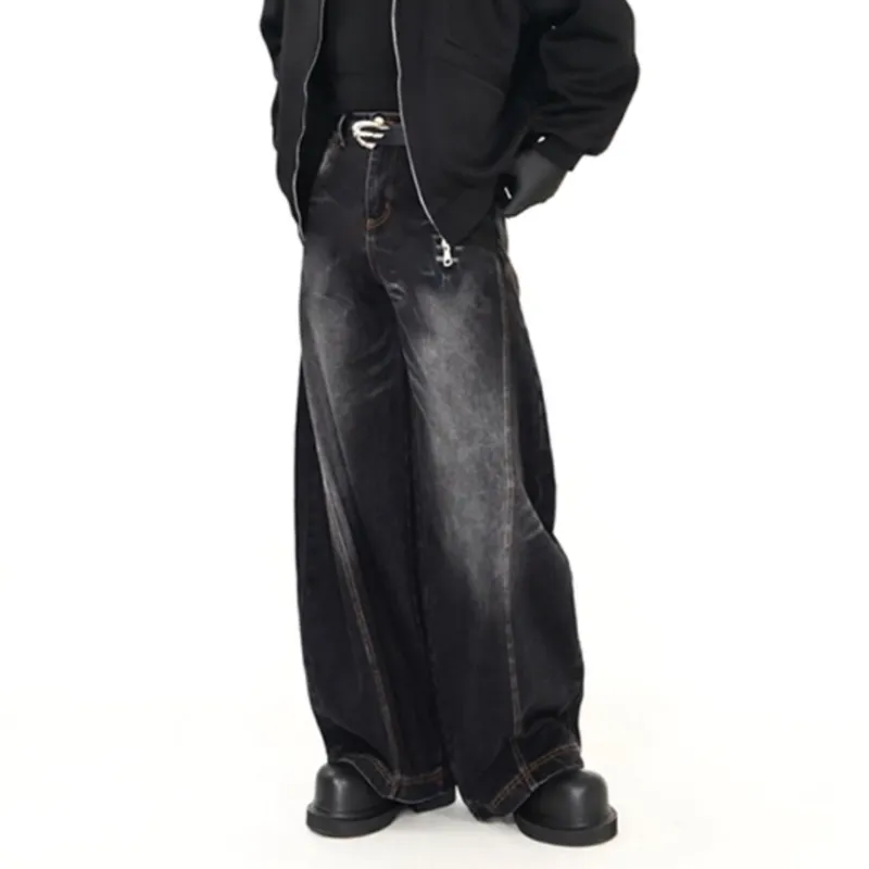HKRXEC Jeans Men Black-3
