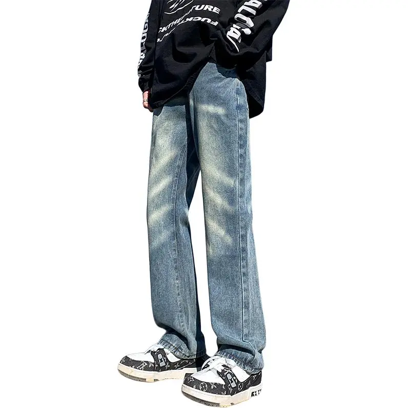 HKRXEC Jeans Men Nostalgic Blue-1