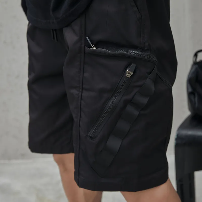 HKRXEC Cargo Shorts Unisex Black-6